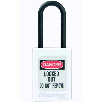Master Lock S32 Non Conductive Safety Padlock White Master Lock S32 Non Conductive Safety Padlock White
